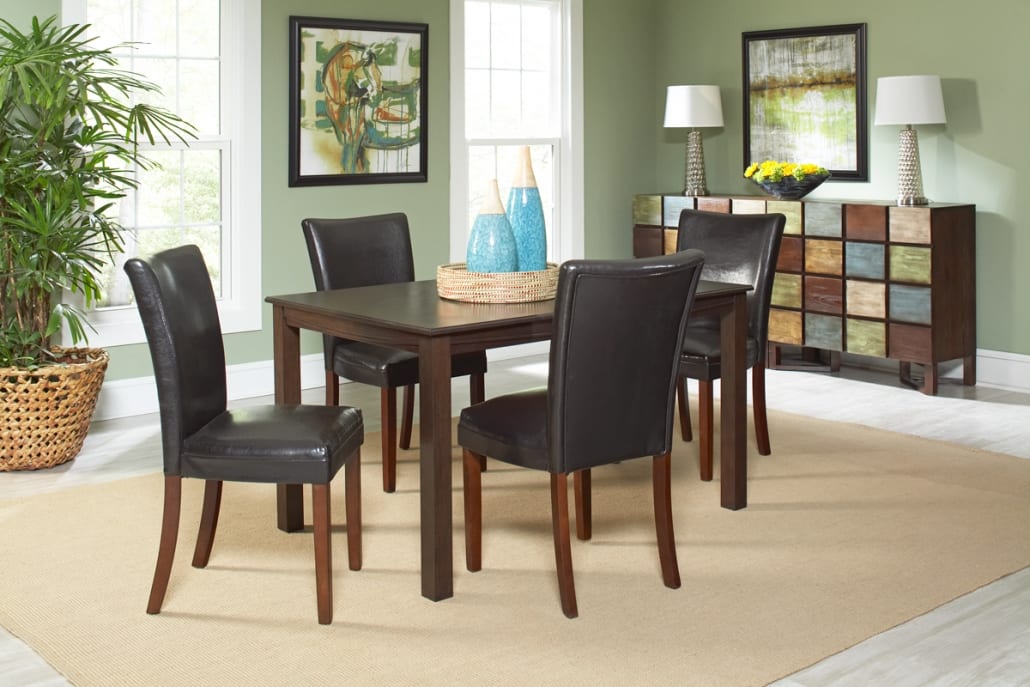 Easton Rectangular Dining Room with Belvedere Chairs