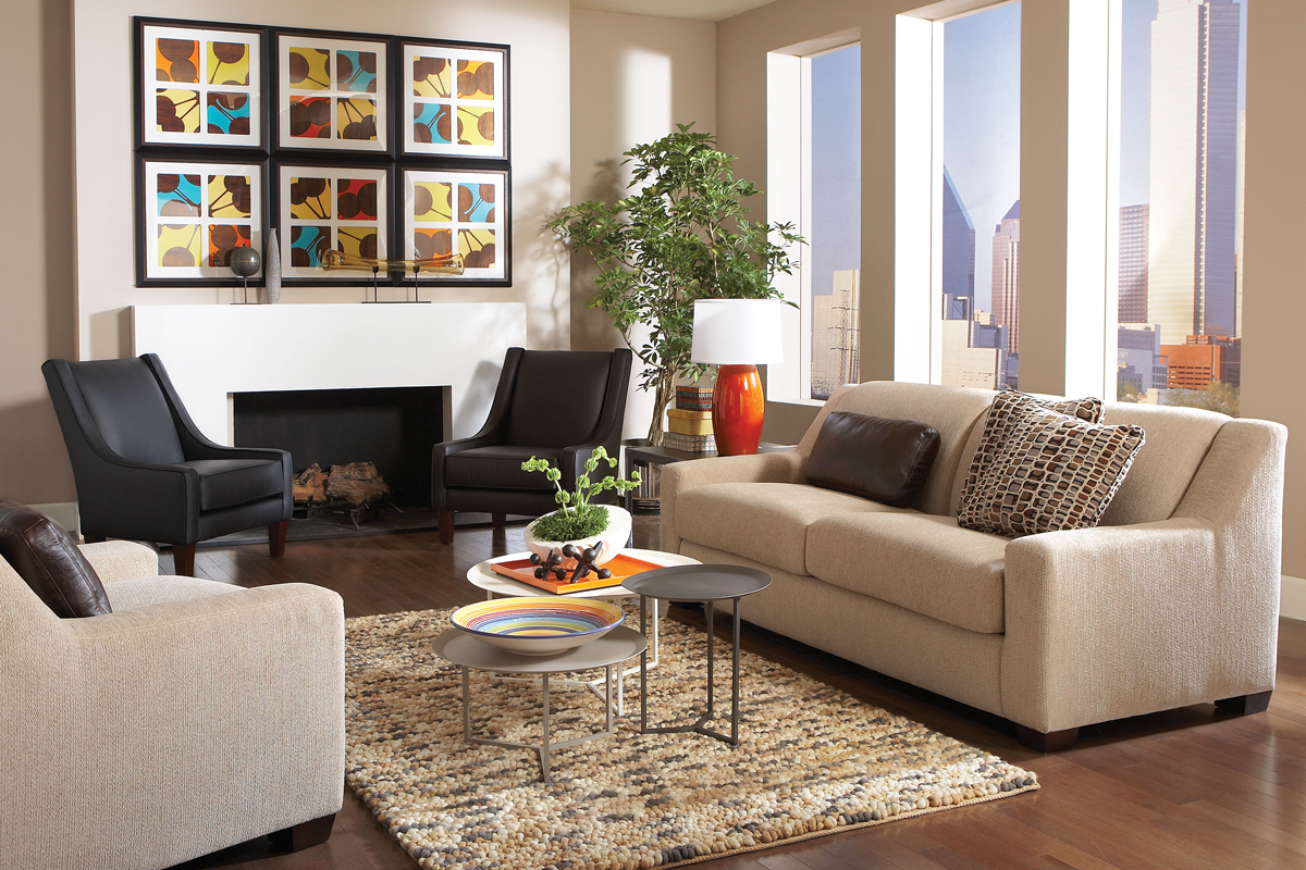 Burton Living Room with Tam Tam Tables